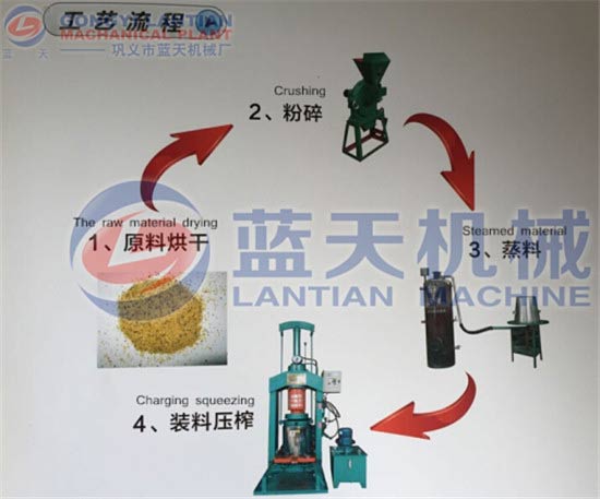 Hydraulic olive oil press machine