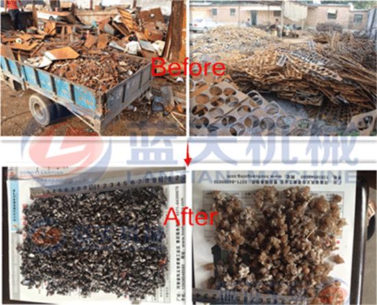 Waste iron scrap crusher