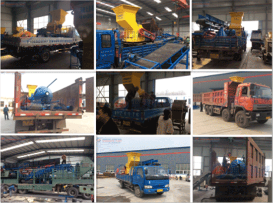 Waste rubber crusher machine